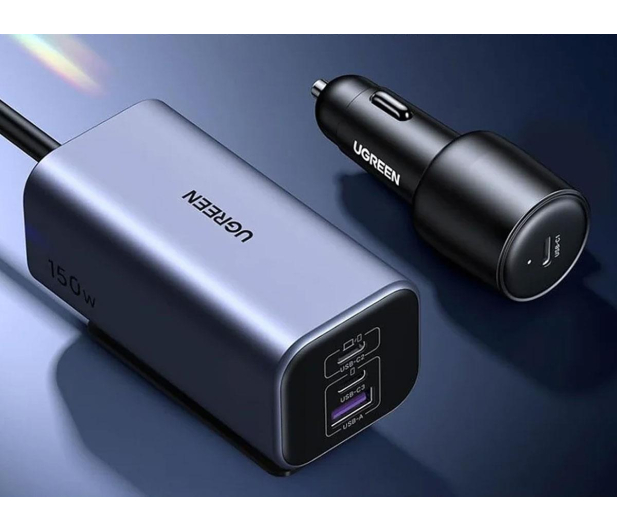 UGREEN Ładowarka samochodowa EC706 USB + 2x USB-C 150W - 1488942 - zdjęcie 4